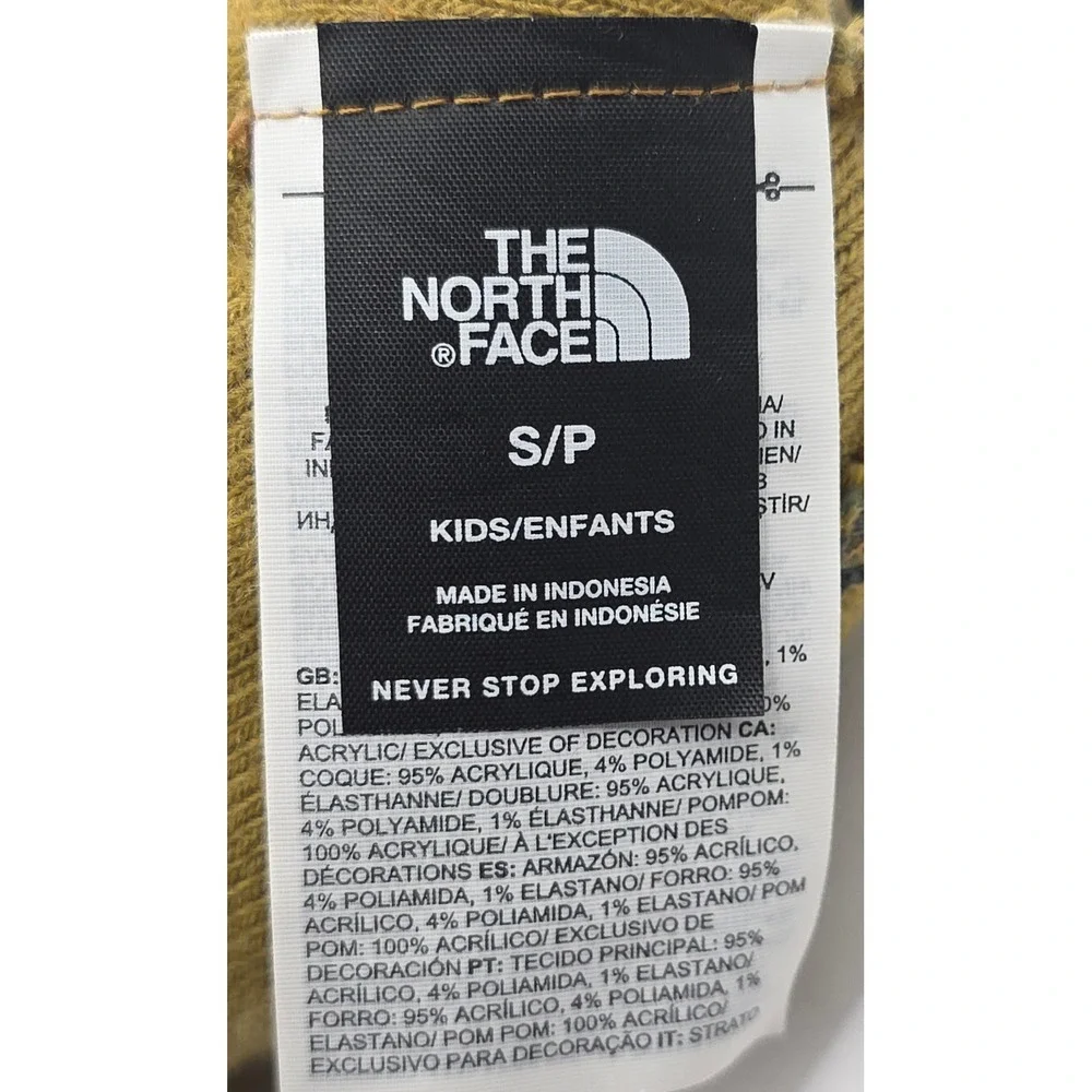 The North Face Kids Camo Pom‎ Pom Beanie Hat S P